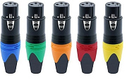 3-х контактный кабельный разъем типа XLR FEMALE COLOR